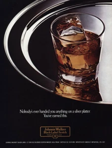1976 Johnnie Walker: Handed You Anything On Silver Plattter Vintage Print Ad - Bild 1 von 1