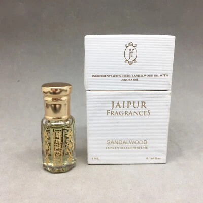 Perfume Jaipur Fragancias Enrollado .169 Fl Oz Hecho India Mezcla de Sándalo Completo Foto 1 de 4