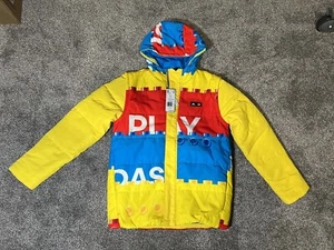 Adidas x Lego U Lego W 2in1 KIDS Puffer Padded Jacket - Size L (HM2228) $220 - Picture 1 of 6