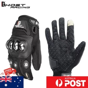 Stainless Steel Armour Motorcycle Gloves Sport Motorbike Racing Street Durable - Picture 1 of 9