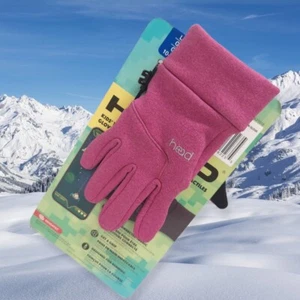 HEAD Kids’ Touchscreen Gloves in Raspberry Heather, LARGE, NEW, FREE SHIPPING - Picture 1 of 3