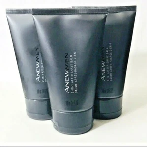 Lot Of 3 Avon Anew Men 2-in-1 After Shave Balm 3.4 Fl Oz - Picture 1 of 1