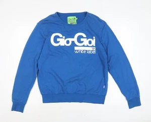 Gio-Goi Womens Blue Cotton Pullover Sweatshirt Size M - Picture 1 of 10