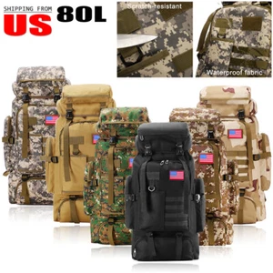 Großer Outdoor Militär Taktischer Rucksack Backpack Camping Wandern Schultern Tasche - Bild 1 von 13