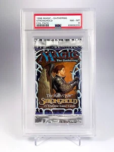 MTG Magic The Gathering 1998 Stronghold Sealed Foil Pack Booster, PSA 8 NM MINT - Picture 1 of 2