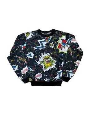 VTG Nintendo Super Mario Bros All Over Graphic Sweater 1990 Size Medium YOUTH - Image 1 of 4