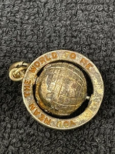 Charm Globo Spinner Vintage - Ciondolo "Tu intendi il mondo per me" tono oro - Foto 1 di 7