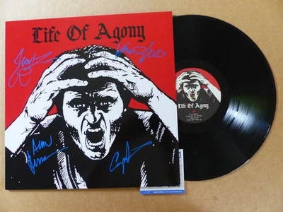 LIFE OF AGONY signed Autogramm "DEPRESSION DEMO" Vinyl Schallplatte LP  ACOA COA - Bild 1 von 4
