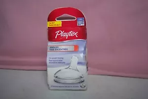 Pezones de silicona Playtex en ángulo para alimentación vertical 2 pulgadas NUEVO paquete 3 M+ mediano - Imagen 1 de 3
