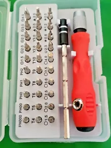 TORX Star Bit Hex Key Set Cell Phone Tablet Pocket Knife Drone PC Tune-Up Repair - Foto 1 di 12