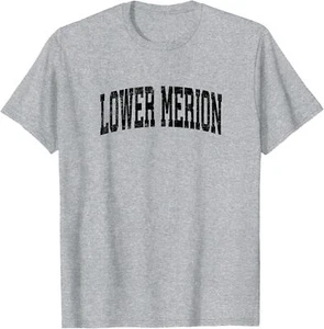 Lower Merion Pennsylvania PA Vintage Athletic Sports Black D T-Shirt Hoodie - Picture 1 of 6