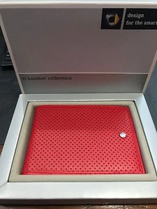 Portafoglio Originale Smart Collezione Limitata Rosso - Red Leather Smart Wallet - Foto 1 di 7