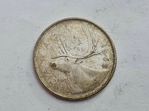25 Cents 1968, Quarter, Kanada, 500ter Silber, Elizabeth II, Royal Canadien Mint - Bild 1 von 5