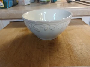 Longaberger Pottery Vintage 2008 vid crema tazón de 5 pulgadas - Imagen 1 de 3
