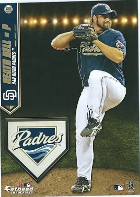 HEATH BELL SAN DIEGO PADRES FATHEAD TRADEABLES REMOVABLE STICKER 2011 #100 RAYS - Image 1 of 4
