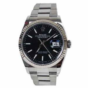 Rolex Datejust 36 mm SS acero inoxidable 126234 ostra negra - Imagen 1 de 5