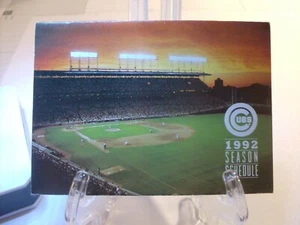 1992 Chicago Cubs Baseball Pocket Schedule (Sch0200) - Picture 1 of 2