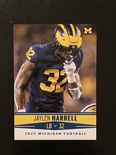 2022 Michigan Football Card - Jaylen Harrell - Officially Licensed Valiant #37