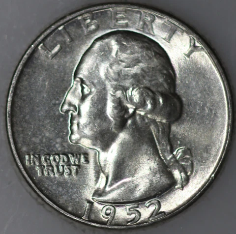 1952-P Washington Quarter 90% Silver As Shown [SN02] Cover