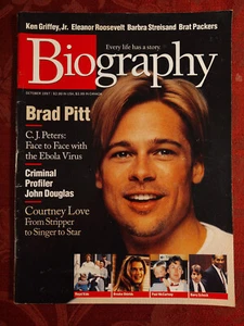 BIOGRAPHY October 1997 Brad Pitt Brooke Shields Courtney Love Ken Griffey, Jr - Picture 1 of 1