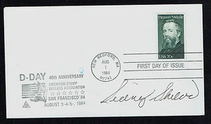 Sidney Sheldon († 2007) signed Autogramm First Day Cover FDC American Writer - Bild 1 von 1