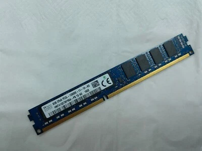 SK Hynix 8GB DDR3 1600 VLP ECC UDIMM RAM 2Rx8 PC3L-12800E HMT41GE7BFR8A-PB 240p - Image 1 of 3