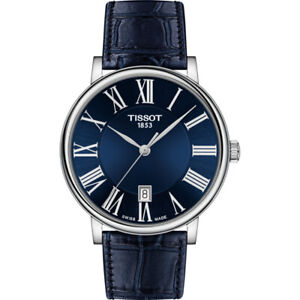 TISSOT Carson Premium Quartz Blue Dial Men's Watch T122.410.16.043.00  NEW!