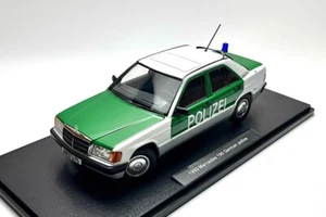 1/18 Triple9 Mercedes-Benz 1993 190 Policía Alemana W201 COCHE MODELO FUNDIDO A PRESIÓN - Imagen 1 de 1