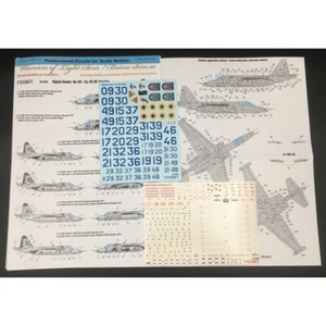 1:48 FOXBOT 48-064T Decals Digital Rooks: Su25 Ukrainian Air Forces and Stencils - Picture 1 of 24