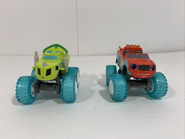 6Pcs Set Children Cartoon Machines Blaze Model Russian Classic Vehicles  Toys Monster Truck Racer Figure Kids Game Cars Gifts