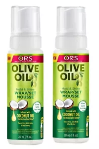 ORS Olive Oil WRAP/SET MOUSSE, 207ml (Pack of 2) *UK FAST-FREE POST BEST SELLER* - Picture 1 of 3