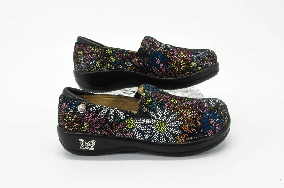 Alegria Women Shoe Keli Daisy Chain Size 6M EUR 36 Nurse Pro Loafer Pre Owned xq — 第 1/4 张图片
