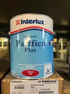INTERLUX PACIFICA PLUS ANTIFOULING BOTTOM PAINT RED GALLON YBB262 - Picture 1 of 1