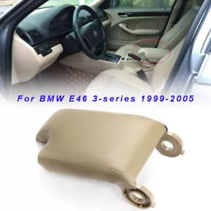 Base Center Armrest Cover Console Lid Complete Beige Fits BMW 3 Series E46 98-06 - Bild 1 von 7