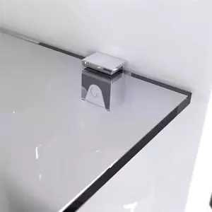 SOPORTE DE ESTANTE DE VIDRIO ABRAZADERA KUBIC 5-9mm - PARA CAJONES INTERIORES GABINETES - Imagen 1 de 1