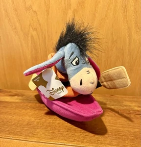Disney Store Eeyore Plüschtier Kajak 9 Zoll weicher Sitzsack Winnie Pooh Esel Etiketten - Bild 1 von 5