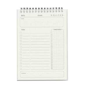 Weekly Planner Notebook Waterproof PP Cover for Student Teacher Journaling - Picture 1 of 8