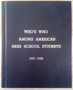 Who's Who Among American High School Students 1987-88 vol VI HC - Bild 1 von 8