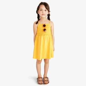 Primary Smocked Sunflower Yellow Sundress NEW Size 5 Girls - Picture 1 of 2