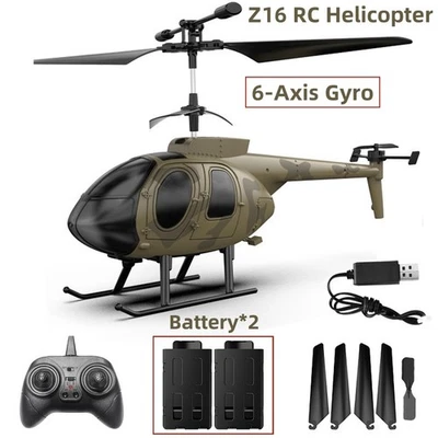 Z16 RC Helicopter 6-Axis Gyro 3.5CH Military Army Simulation Fighter RC Toys - Image 1 of 4