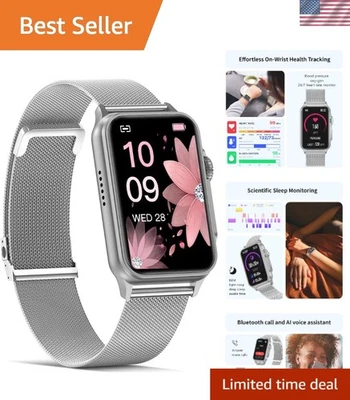 Nexa Fitness Tracker Smart Watch Silver - Image 1 of 4