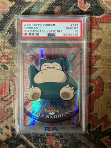 Snorlax 2000 Pokemon Topps Cromo SPECTRA PSA 10 Gemas Como Nuevo - Imagen 1 de 2