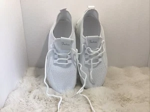 Weiße Damen-Sneaker…Größe 9,5M.  0303 - Bild 1 von 6