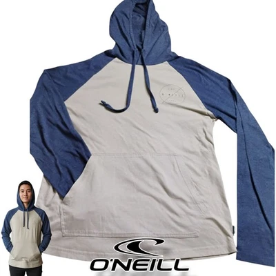 Sudadera con Capucha O'Neill Para Hombre Manga Larga Bolsillo Frontal De Colección Tostado y Azul Talla Pequeña Surf Foto 1 de 4