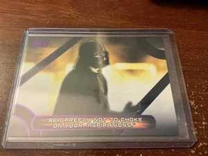 Darth Vader 2017 Topps Star Wars Galactic Files Reborn Movie Quotes 77/99 - Picture 1 of 2