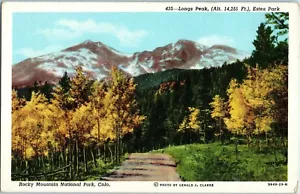 435 Longs Peak Estes Park Rocky Mtn. National Park Colo. Sanborn Souvenir Co. - Picture 1 of 2