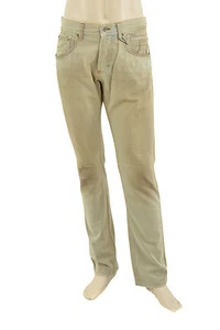 $295 DOLCE & GABBANA Beige Blue Washed LOOSE Men's Denim D&G Jeans Size 32 - Picture 1 of 5