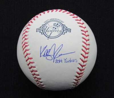 Béisbol Kelly Johnson Firmado/Auto Yankees 100º OML JSA Inscr 186610 Foto 1 de 2