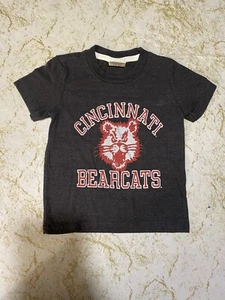Vintage Cincinnati Bearcats Kids Shirt Size 2 Ohio Single Stitch Gray Homage - Picture 1 of 11