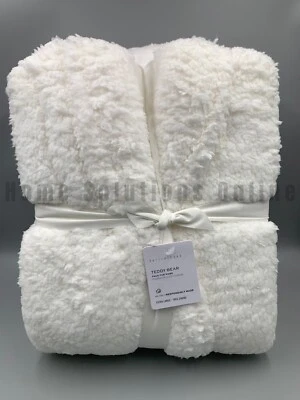 Pottery Barn Teddy Bear Faux Fur Unisex Robe Ivory Extra Large #9938 - Image 1 of 4